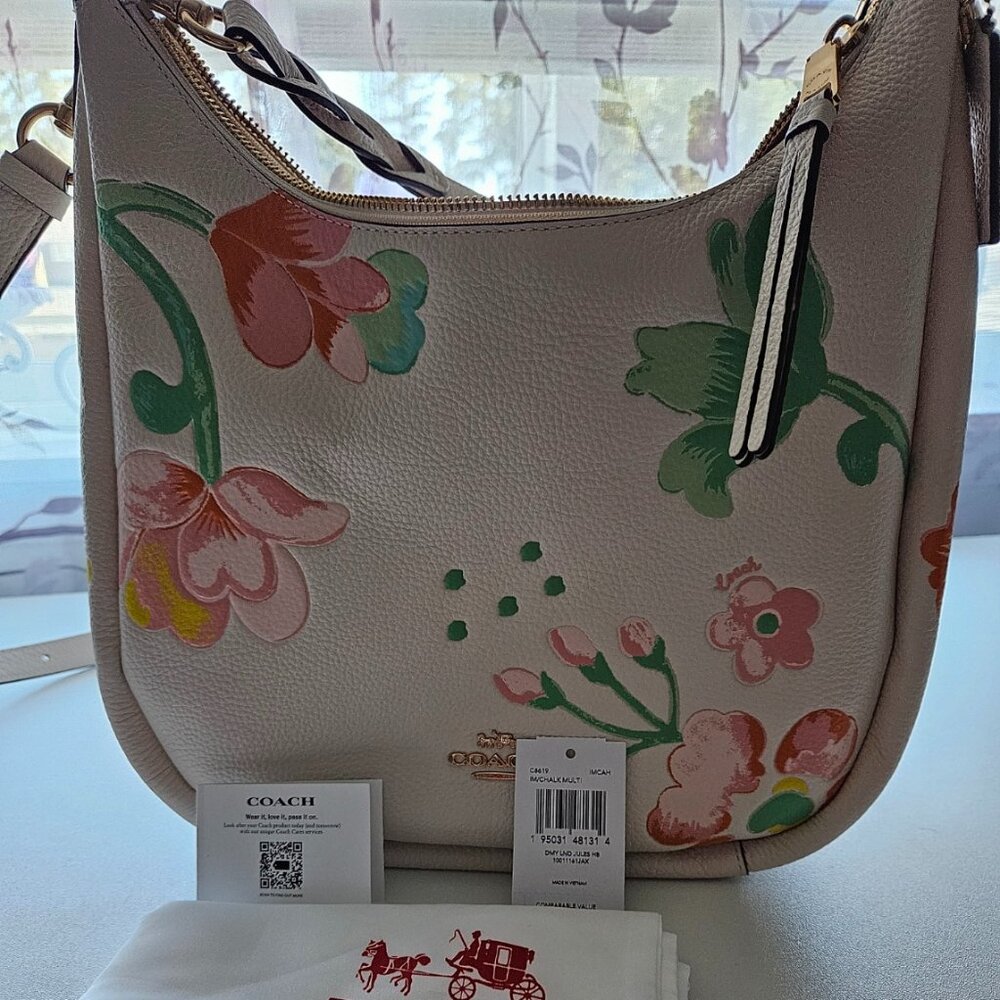 Coach Medium Floral Multi Colored Bag